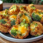 Air Fryer Broccoli Cheddar Poppers