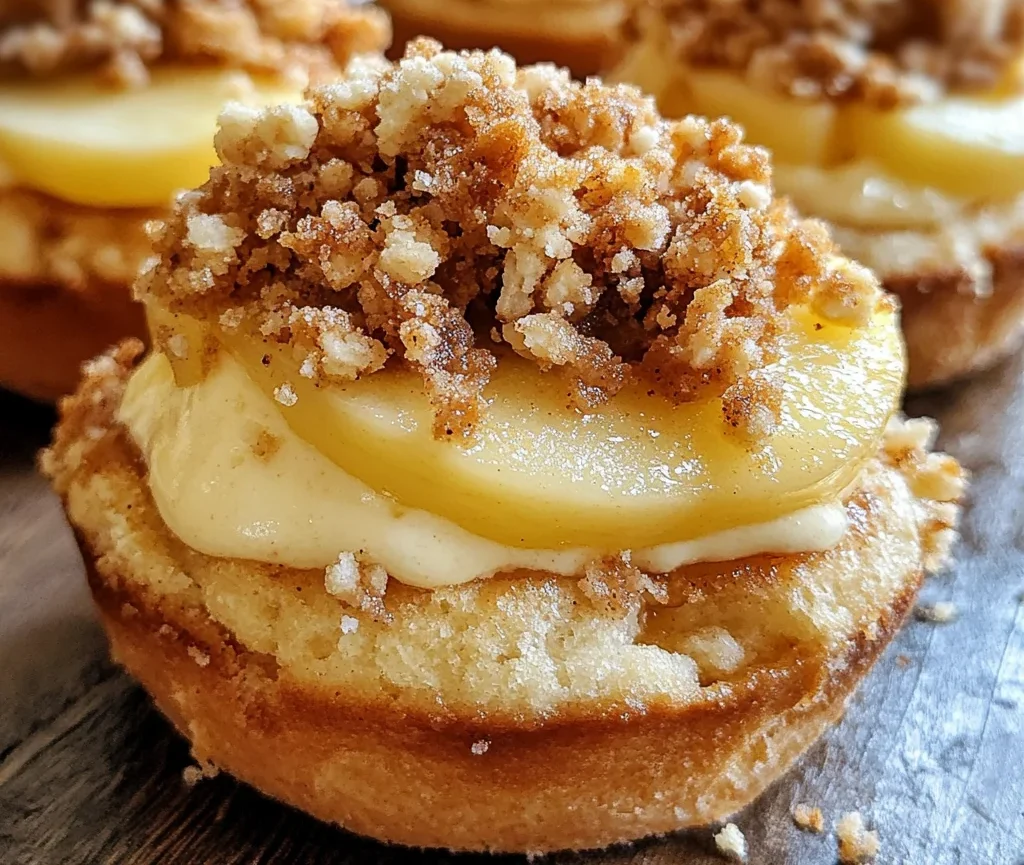 Apple Cheesecake Crumble Buns