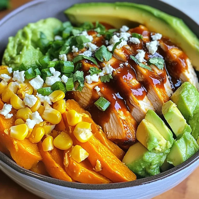BBQ Chicken Sweet Potato Bowls