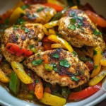 Cajun Pan-Seared Chicken Breast with Colorful Peppers