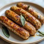 Chickpea Based Vegan Sausage Links with Sage