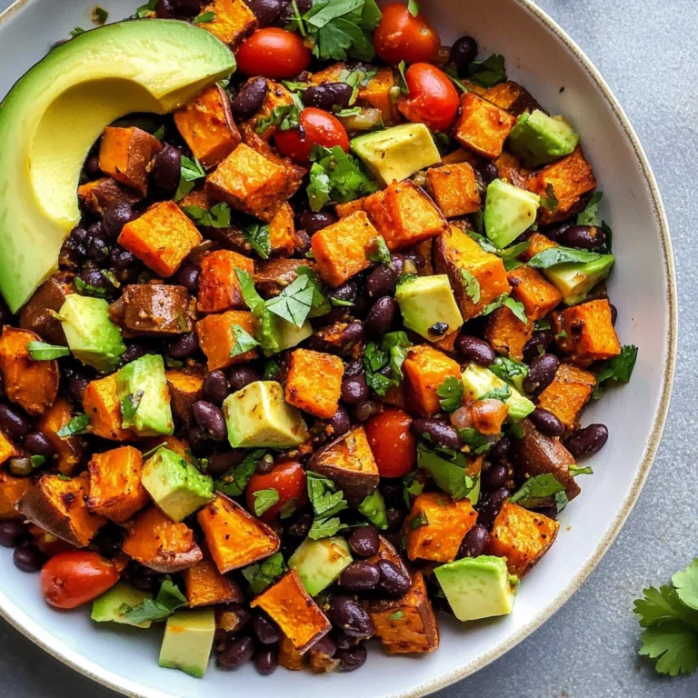 Chipotle Roasted Sweet Potato Black Bean Salad