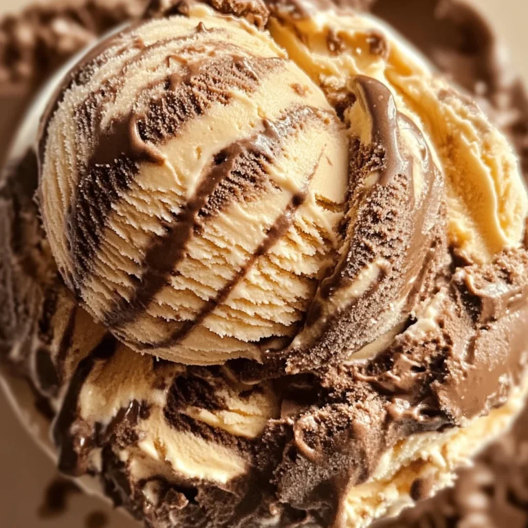 Chocolate Peanut Butter Swirl Ice Cream