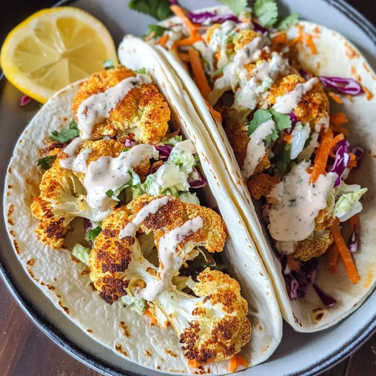Crispy Vegan Cauliflower Tacos