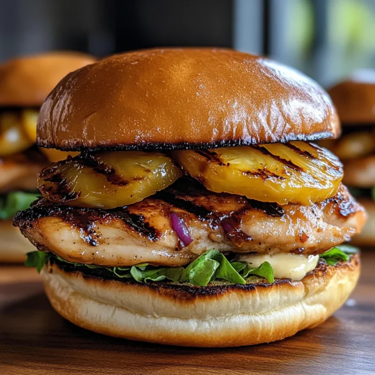 Grilled Hawaiian Chicken Sandwiches