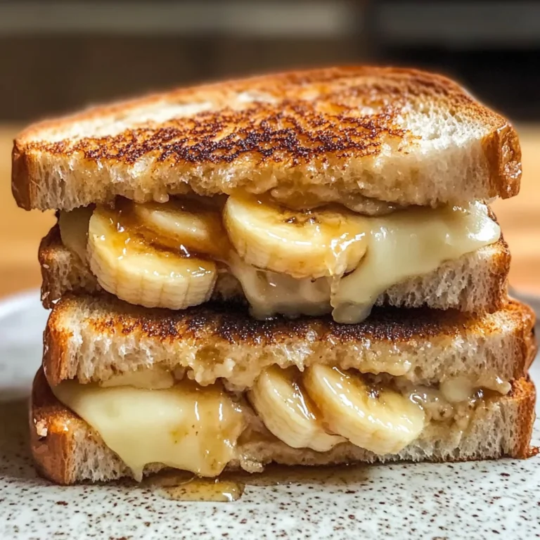 Honey Banana Grilled Cheese Sandwich