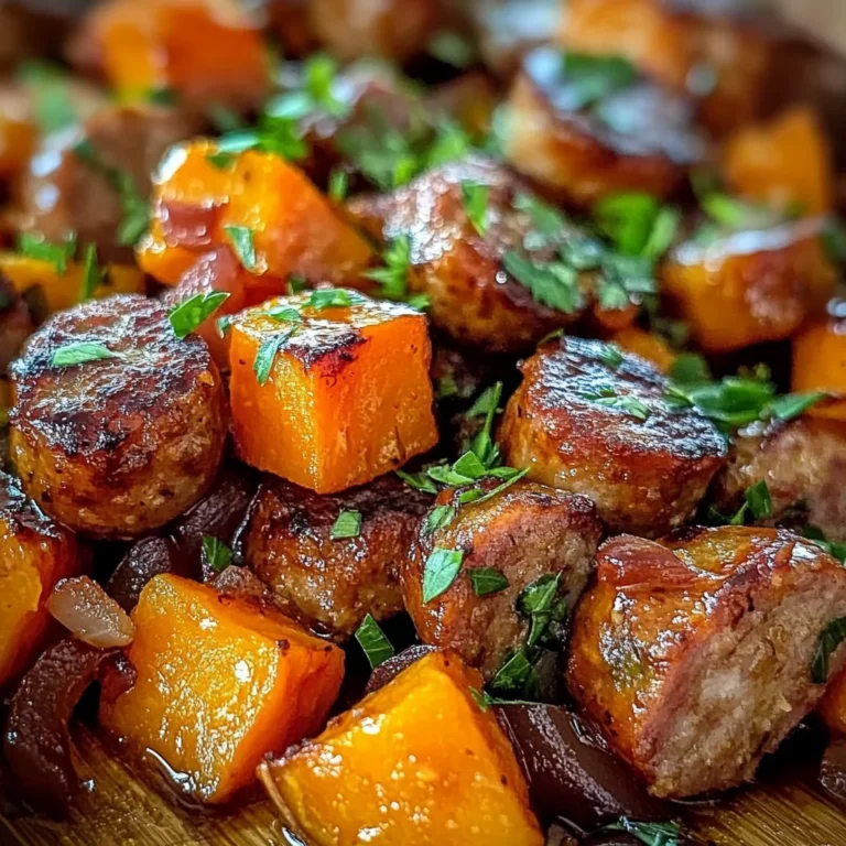 Honey Garlic Sausage Sweet Potatoes Recipe