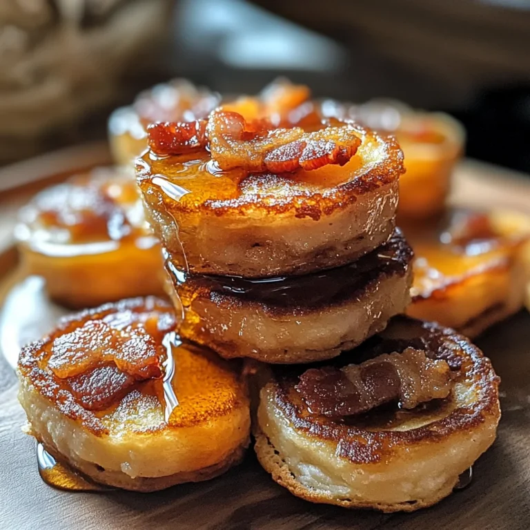Maple Turkey Bacon Pancake Bites