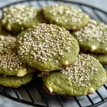 Matcha Sesame Cookies