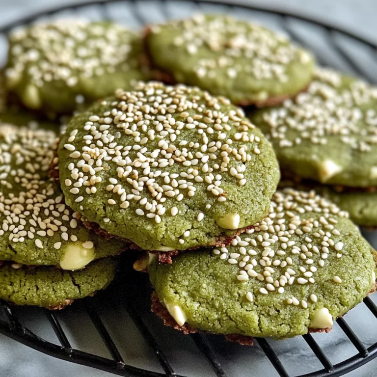 Matcha Sesame Cookies