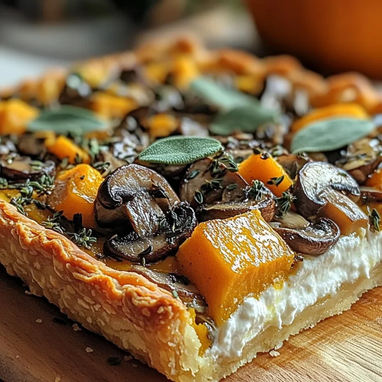 Pumpkin Sage & Mushroom Tart