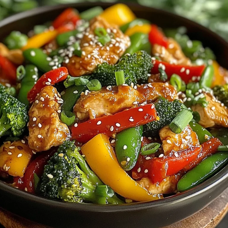Quick & Colorful Chicken Veggie Stir-Fry