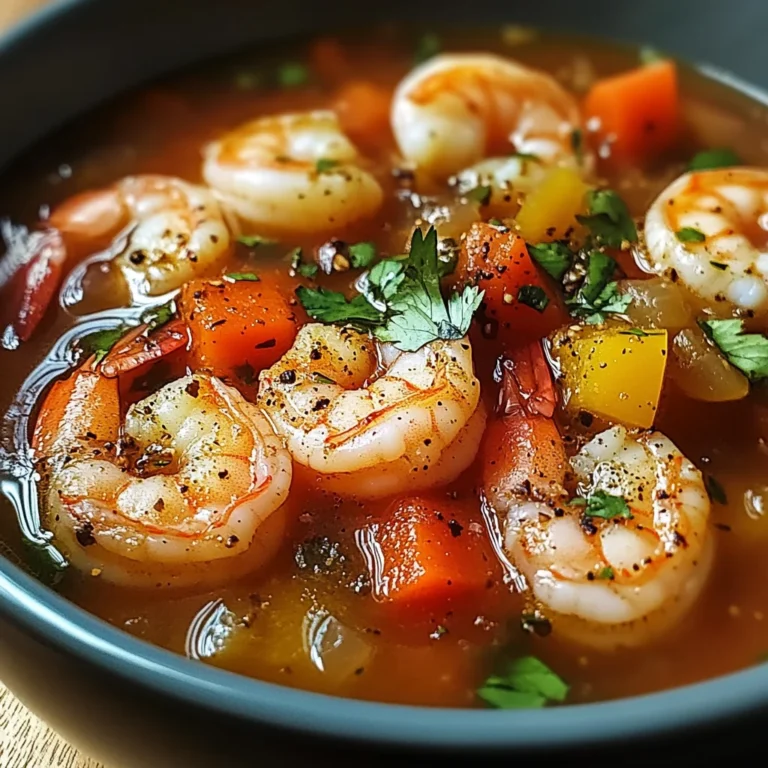 Quick and Spicy Shrimp Soup