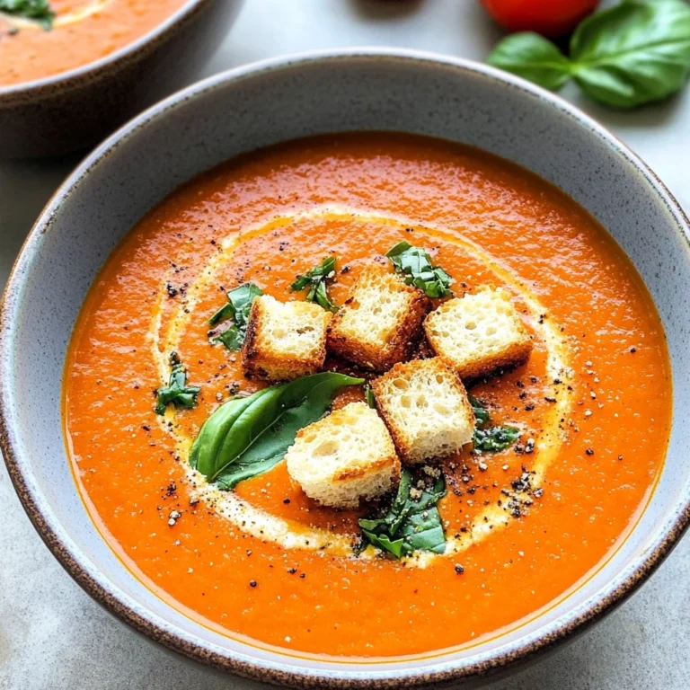 Roasted Red Pepper Tomato Soup