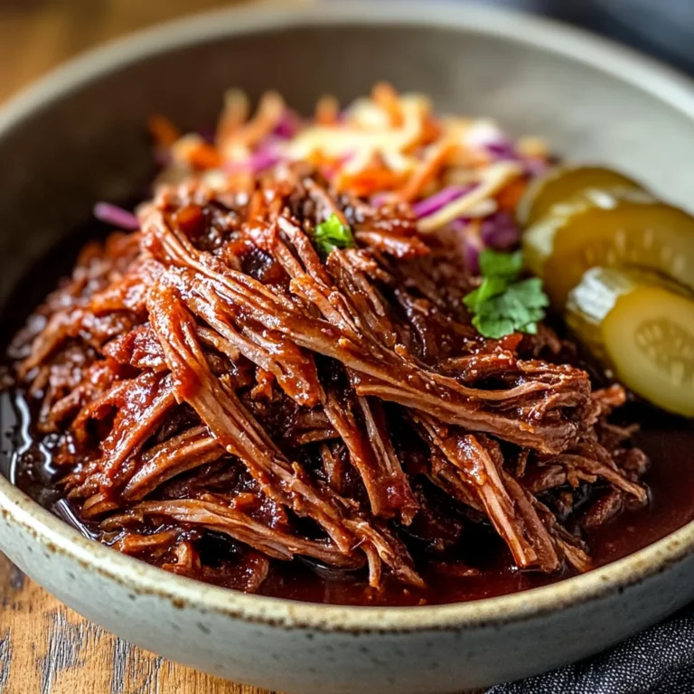 Slow Cooker Apple Cider Pulled beef