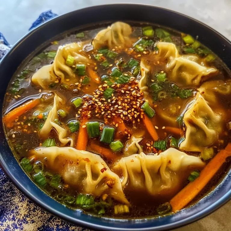 Spicy Potsticker Soup Broth