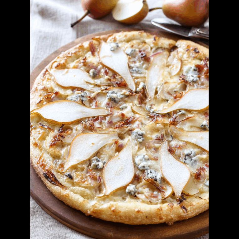 Pear and Gorgonzola Pizza