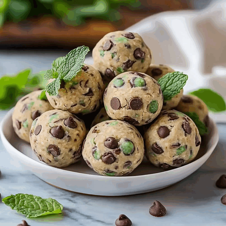 Mint Chocolate Chip Protein Balls