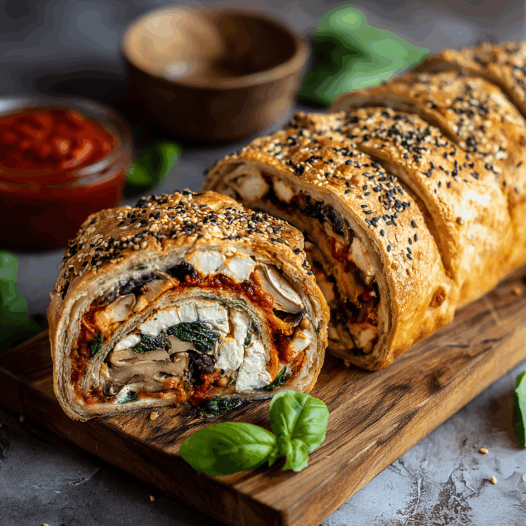 Cozy Vegan Stromboli with Tofu Ricotta and Basil