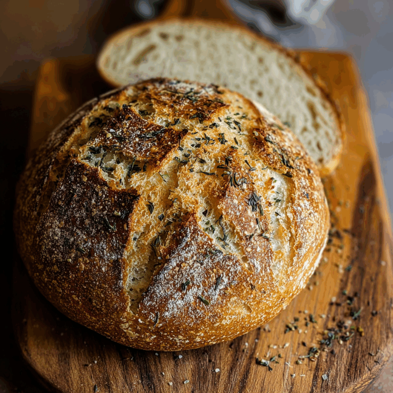 Garlic Herb Sourdough Loaf